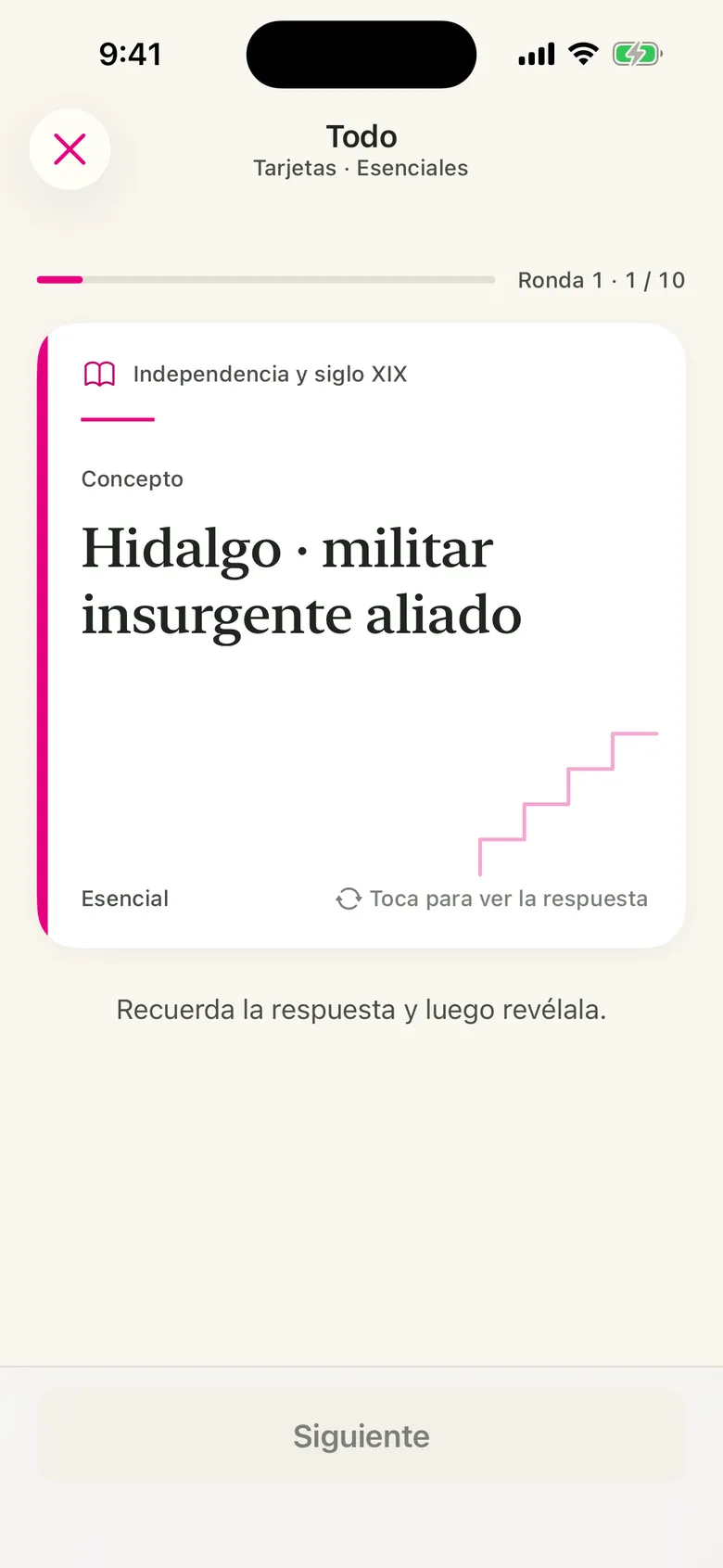 Una tarjeta de Mexico Ready con una pista corta al frente